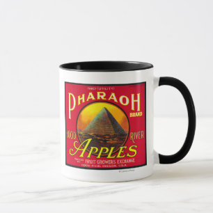 Pharaoh Apple Crate LabelHood River, OR Mug
