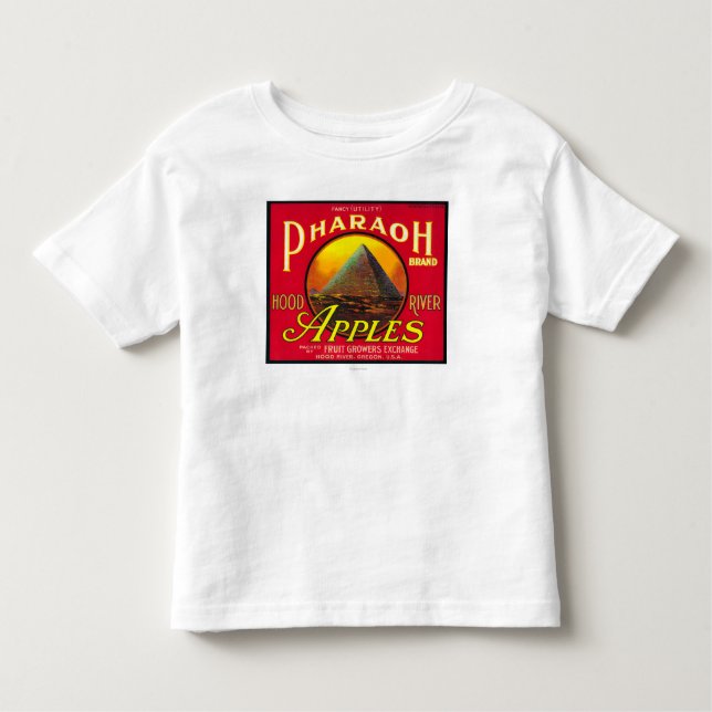 Pharaoh Apple Crate LabelHood River, OR Toddler T-shirt (Front)