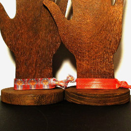 Pharaoh Artisan Crochet Print Stretch Wristband Elastic Hair Tie