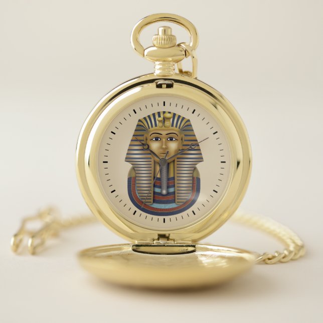 Pharaoh Bust Pocket Watch (Inside)