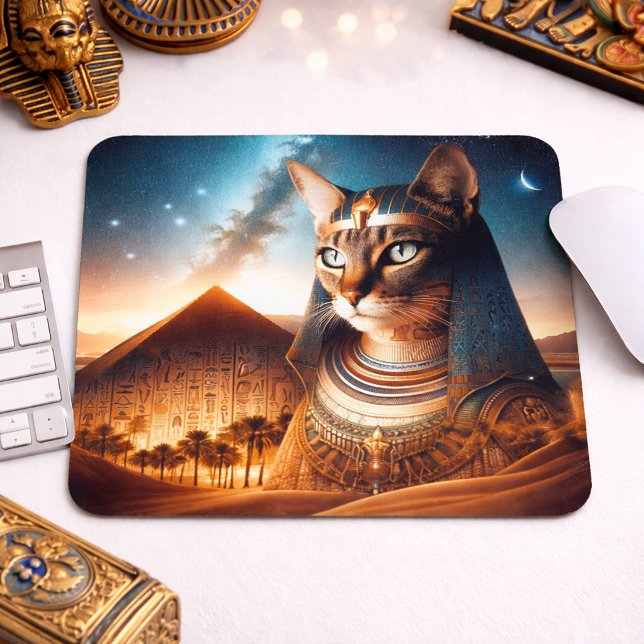 Pharaoh Cat of the Desert Mouse Pad (Creator Uploaded)
