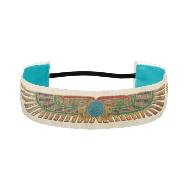 Pharaoh Egyptian Folk Art Athletic Headband (Front)