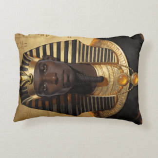 Pharaoh Energy — Ancient African King Modern Art Accent Pillow