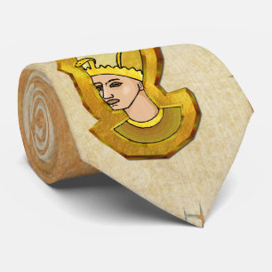 Pharaoh Hieroglyphics Egyptian Folk Art Tie