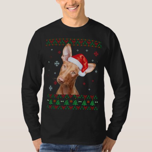 Pharaoh Hound Christmas Santa Ugly Sweater Dog