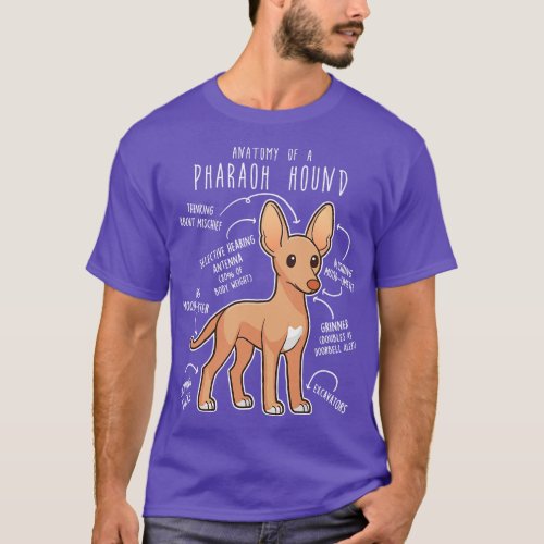 Pharaoh Hound Dog Anatomy 1 T_Shirt