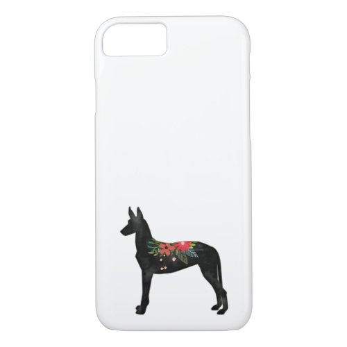 Pharaoh Hound Dog Breed Bohemian Floral Saddle iPhone 87 Case
