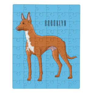 Pharaoh hound dog cartoon illustration  jigsaw puzzle