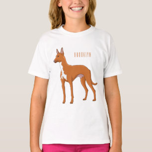 Pharaoh hound dog cartoon illustration  T-Shirt