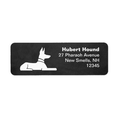 Pharaoh Hound Egyptian Hieroglyph Return Address Label