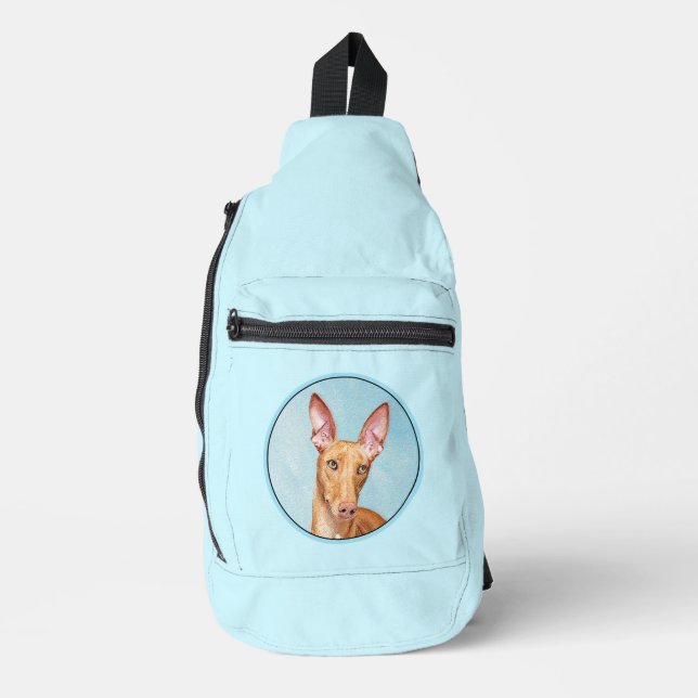 Pharaoh Hound Painting Chestnut Original Dog Art Sling Bag (Front)