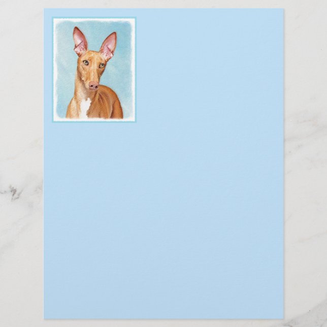Pharaoh Hound Painting - Cute Original Dog Art (Front)