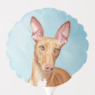 Pharaoh Hound Painting - Cute Original Dog Art Balloon