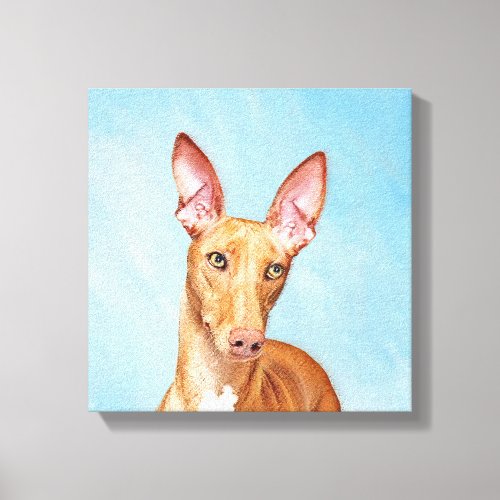 Pharaoh Hound Painting _ Cute Original Dog Art Canvas Print
