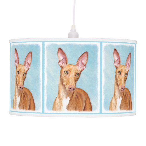 Pharaoh Hound Painting _ Cute Original Dog Art Ceiling Lamp