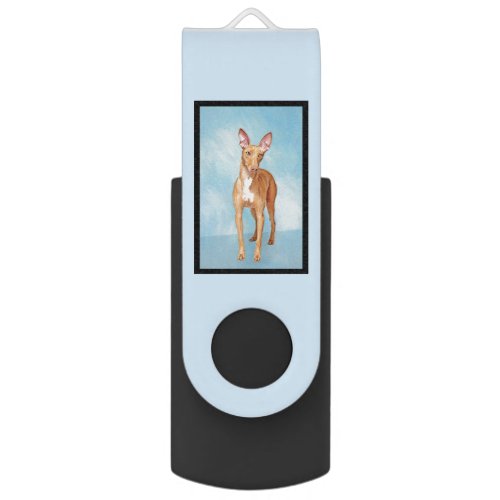 Pharaoh Hound Painting _ Cute Original Dog Art Flash Drive