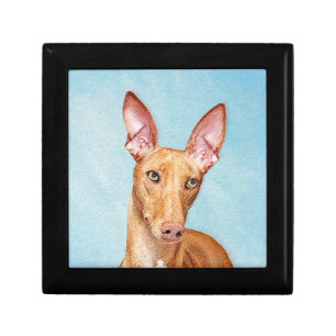 Pharaoh Hound Painting - Cute Original Dog Art Gift Box