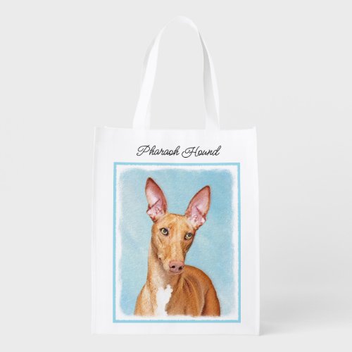 Pharaoh Hound Painting _ Cute Original Dog Art Gro Grocery Bag