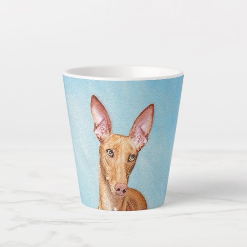 Pharaoh Hound Painting _ Cute Original Dog Art Latte Mug