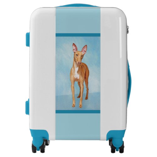 Pharaoh Hound Painting _ Cute Original Dog Art Lug Luggage