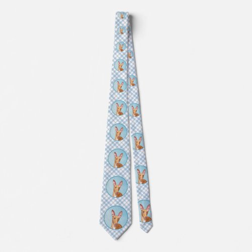 Pharaoh Hound Painting _ Cute Original Dog Art Neck Tie