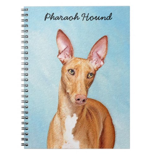 Pharaoh Hound Painting _ Cute Original Dog Art Notebook