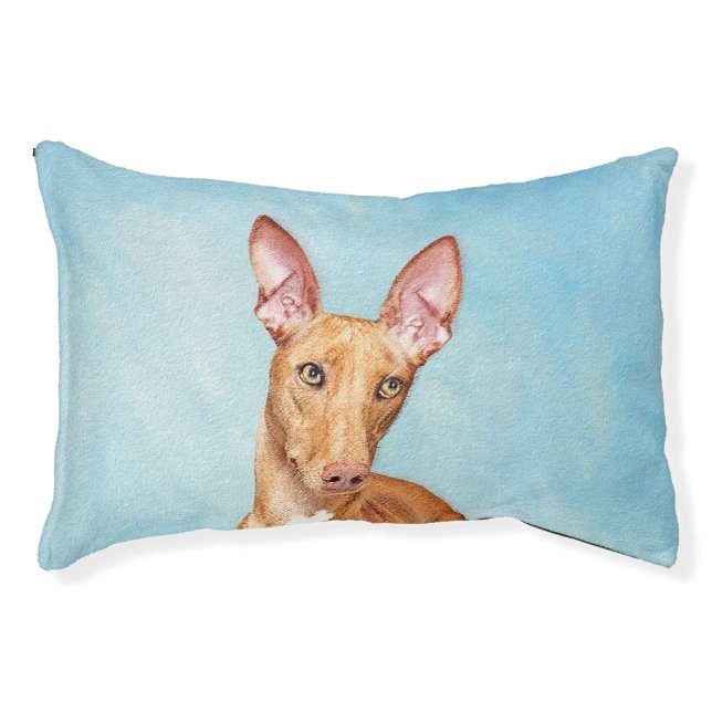 Pharaoh Hound Painting - Cute Original Dog Art Pet Bed (Front)