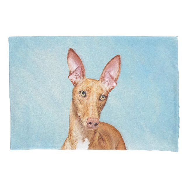 Pharaoh Hound Painting - Cute Original Dog Art Pillow Case (Front)