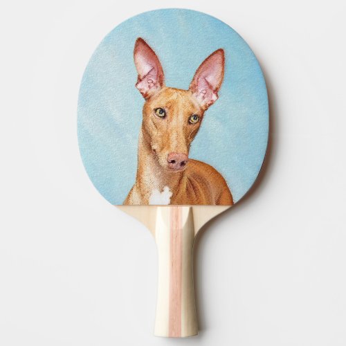 Pharaoh Hound Painting _ Cute Original Dog Art Ping Pong Paddle