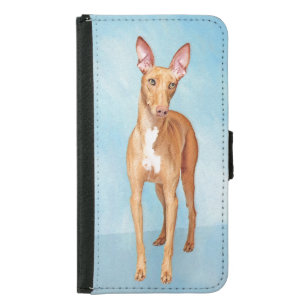 Pharaoh Hound Painting - Cute Original Dog Art Samsung Galaxy S5 Wallet Case