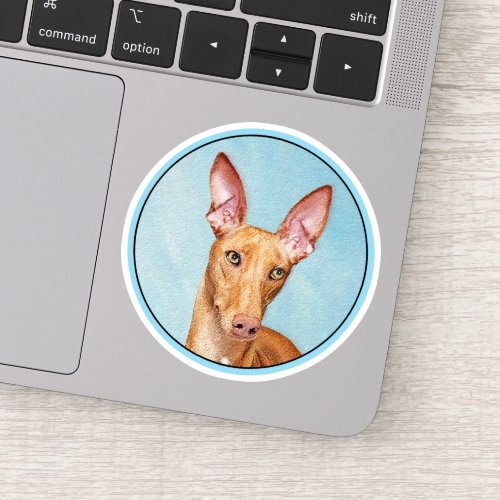 Pharaoh Hound Painting _ Cute Original Dog Art Sticker