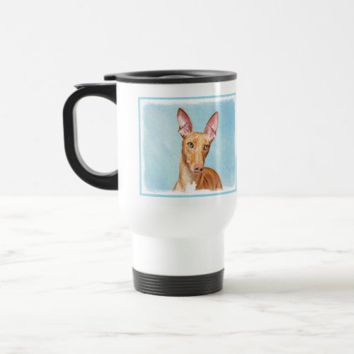 Pharaoh Hound Painting _ Cute Original Dog Art Travel Mug