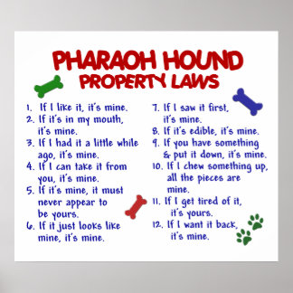 PHARAOH HOUND PL2 POSTER