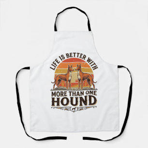 Pharaoh Hound Shirt Vintage Dog Lover Sunset Desig Apron