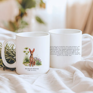 Pharaoh Hound   Watercolor Dog & Breed Quote Coffee Mug
