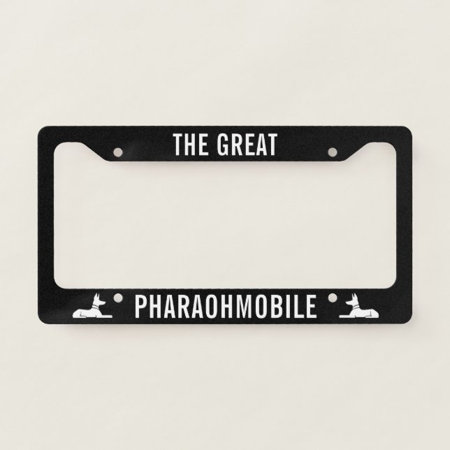 Pharaoh Hounds Pharaohmobile Dogs Custom License Plate Frame (Front)