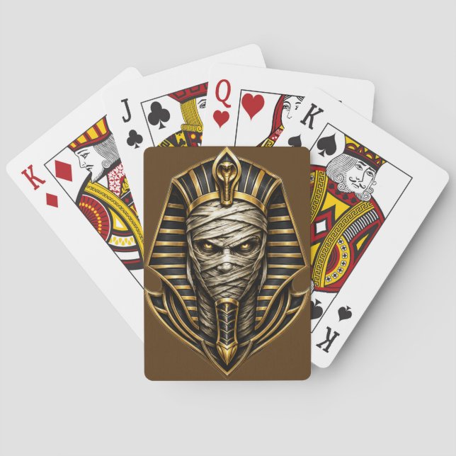 Pharaoh Mummy Phone Case Poker Cards (Back)