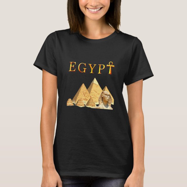 Pharaoh Pyramids Sphinx Egypt Tut Egyptian Tee (Front)