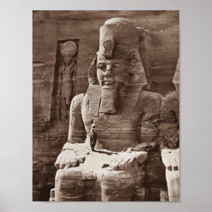 Pharaoh Ramses II - Egyptian Architecture - 1856 Poster