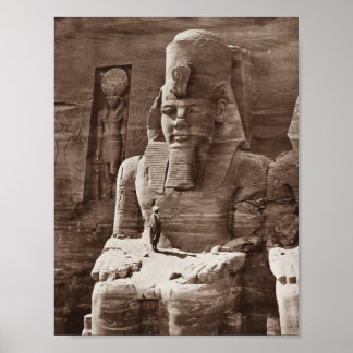 Pharaoh Ramses II - Egyptian Architecture - 1856 Poster