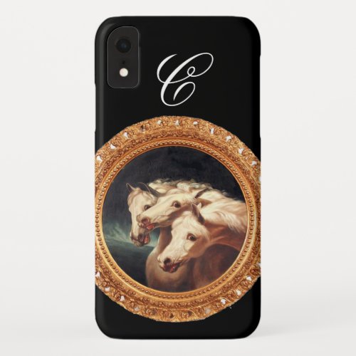 Pharaohs Chariot Horses Monogram iPhone XR Case