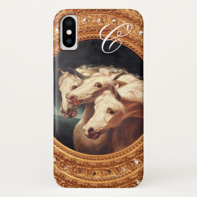 Pharaoh’s Chariot Horses Monogram Case-Mate iPhone Case (Back)