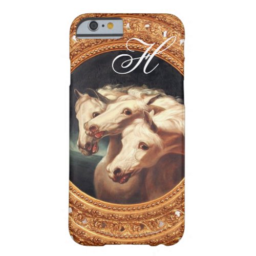 Pharaohs Chariot Horses Monogram Barely There iPhone 6 Case