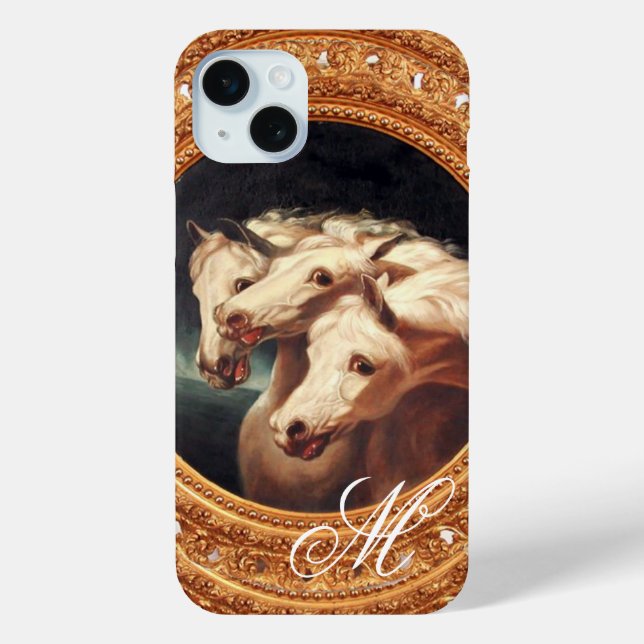 Pharaoh’s Chariot Horses Monogram Case-Mate iPhone Case (Back)