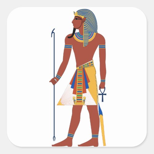 Pharaoh Square Sticker