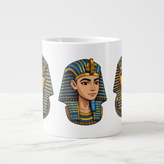 Pharaoh Tutankhamun’s Golden Mask Giant Coffee Mug