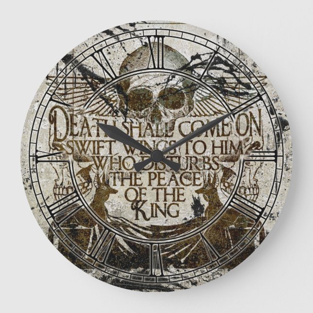 Pharaoh's Curse Large Clock (Front)