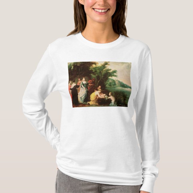 Pharaoh's Daughter Discovering Moses T-Shirt (Front)