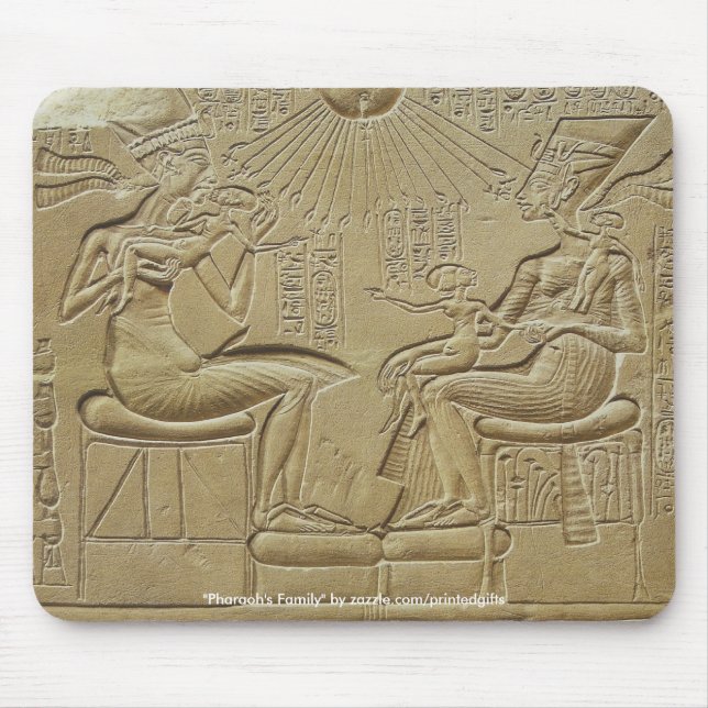 Pharaoh's Family Ancient Egyptian Art Mousepad (Front)