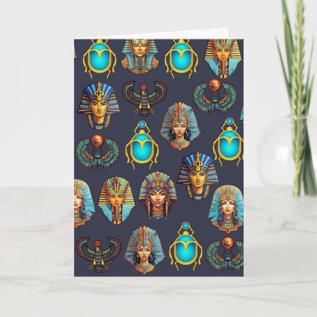 Pharaoh's Legacy: Antique Egyptian Patterns  Card (Front)